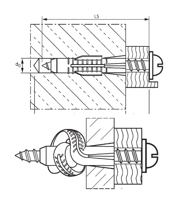 Универсальный дюбель MKT UD-K 5/31